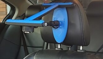 The inside of a car