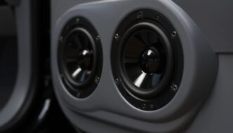 two car audio speakers